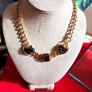 Vintage Enamel Necklace